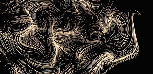 Elegant black and gold abstract art. Perfect for modern design projects.