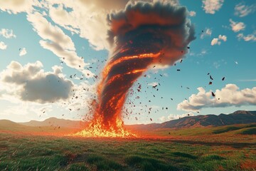 twister tornado 3d by generative ai