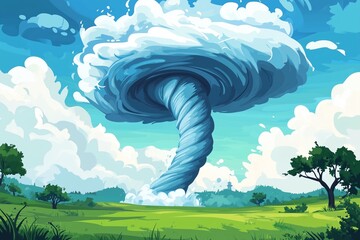 twister tornado 3d by generative ai