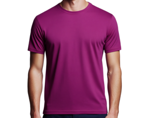 Classic Magenta Crew Neck T-Shirt Versatile, Comfortable, and Stylish for Everyday Wear