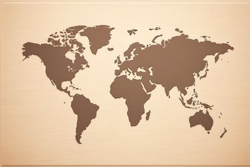 Map world  topography.