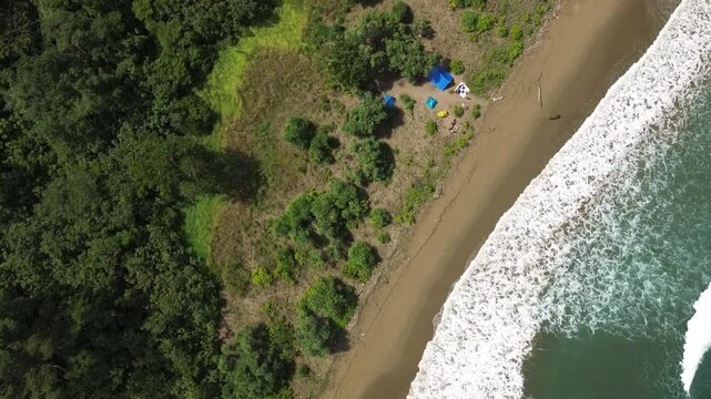 drone view meru island