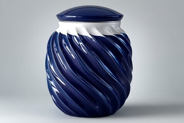 Elegant curved container with gloss high resolution photo