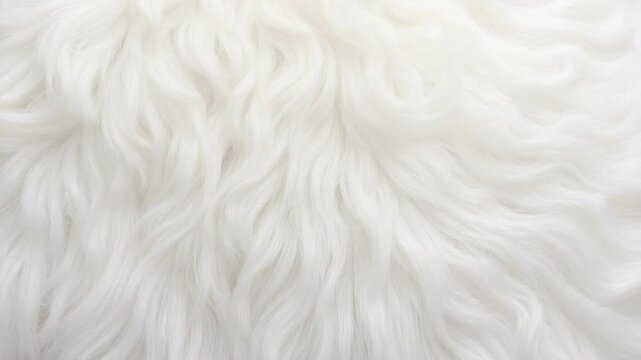 Soft white fur texture with wavy patterns for upholstery design  