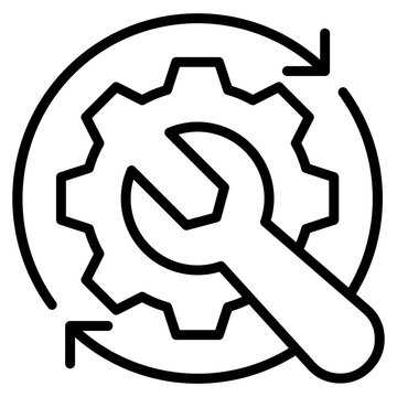 Maintenance Tools line icon