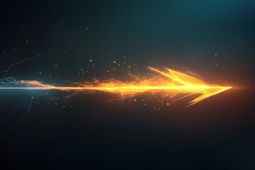 Lightning bolt shape using fractal geometry