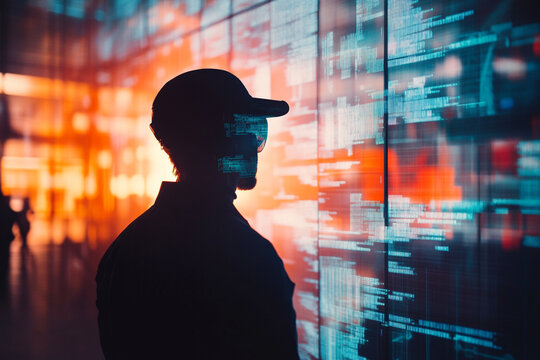 Man wearing a futuristic visor