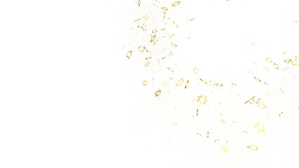 Starry Christmas Cascade: Radiant 3D Illustration Showcasing Falling Holiday Starlight Streams