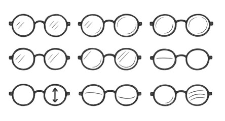 Optical Lens Icons
