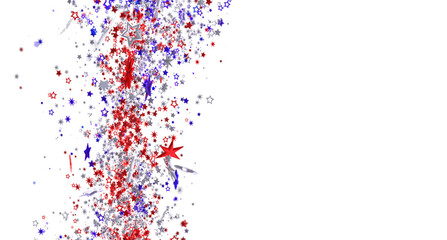 Celebrate Independence Day with this vibrant image of red, white, and blue stars.