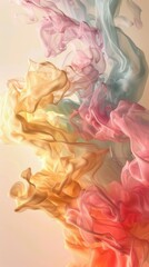 Abstract Liquid Flow Background with Pastel Colors – Soft and Modern Fluid Art Design for Branding and Digital Projects