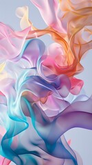 Abstract Liquid Flow Background with Pastel Colors – Soft and Modern Fluid Art Design for Branding and Digital Projects