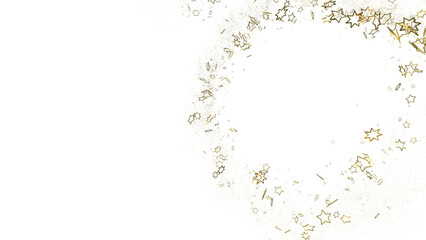 Starry Christmas Cascade: Radiant 3D Illustration Showcasing Falling Holiday Starlight Streams