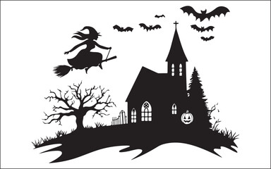 vector illustration of a halloween