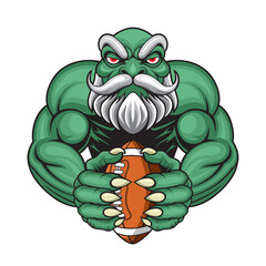 Obraz premium american football mascot goblin vector illustration design