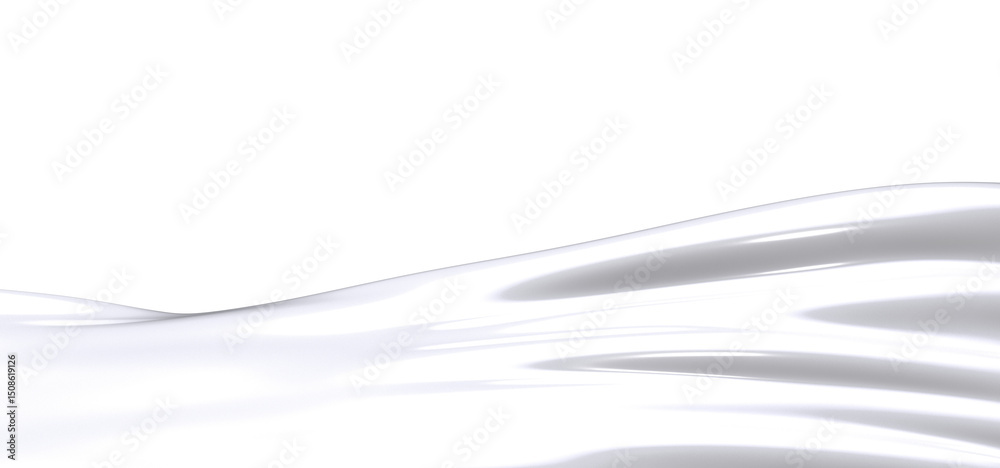 Leinwandbilder close-up of a white fabric with soft folds and creases. the abstract texture creates a smooth and el