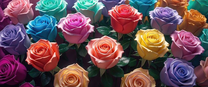 Bouquets Of Soap, Roses Of Different Colors