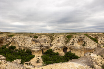 little Jerusalem badlands state park in Kansas very beautiful