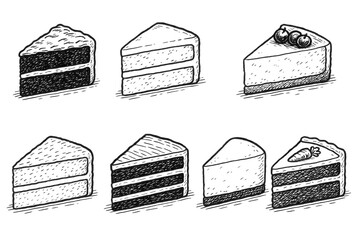 Hand-Drawn Cake Icons