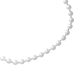 Obraz premium Pearl necklace curve
