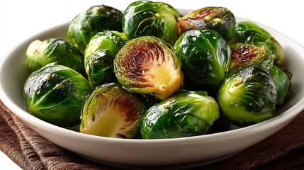 Roasted Brussels Sprouts with Food Photography.