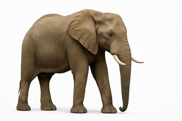 Elephant isolated on transparent background 