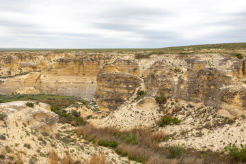 Fototapeta premium memorial rocks and little Jerusalem in Oakley KS natures beauty
