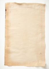 Vintage aged blank parchment paper