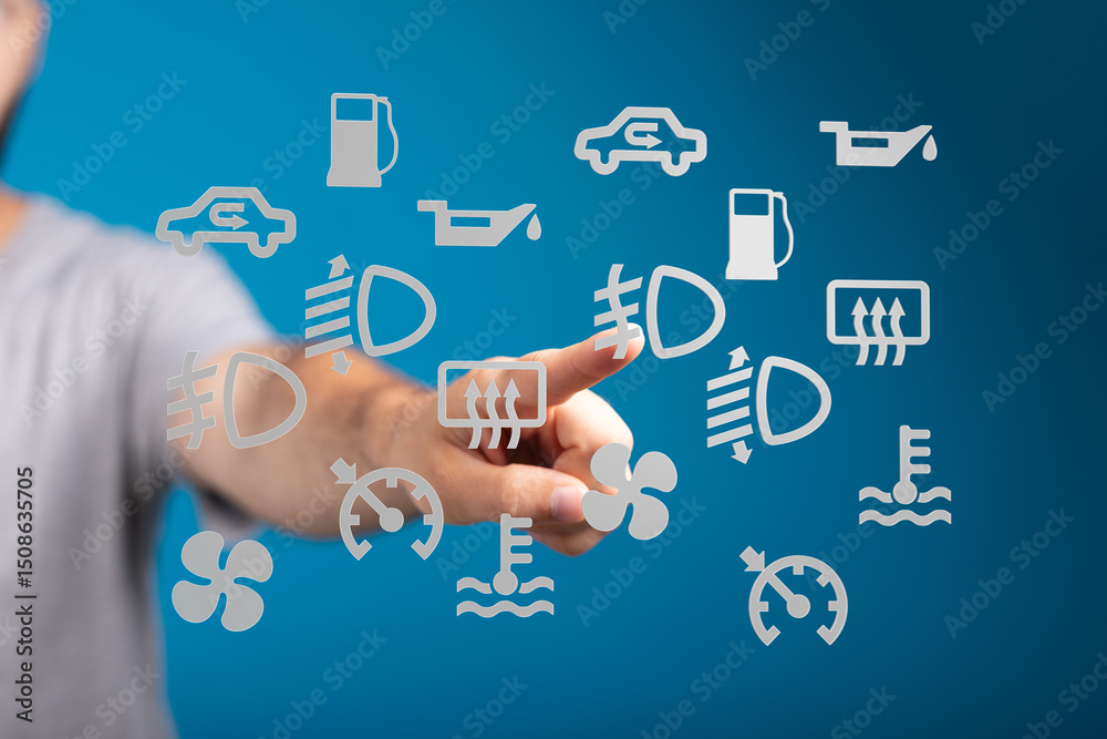 Aufkleber Learn to identify and understand your car's dashboard warning lights.  Avoid costly repairs with this helpful guide.