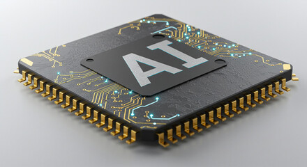AI Chip with Circuitry and Golden Pins