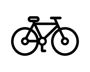 Fototapeta premium Minimalist Bike Logo For Outdoor Businesses