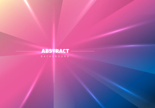 Abstract Gradient Background with Glowing Light Rays