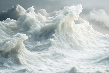 big wave ocean 3d by generative ai