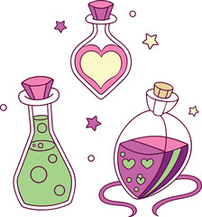 perfume bottle and flowers