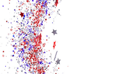 Celebrate with this festive image of red, white, and blue stars. Perfect for Independence Day!