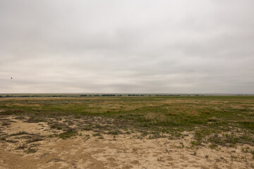 Monument rocks and new Little Jerusalem Badlands State Park in Kansas beautiful landscape shots