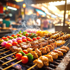 meat on the grill