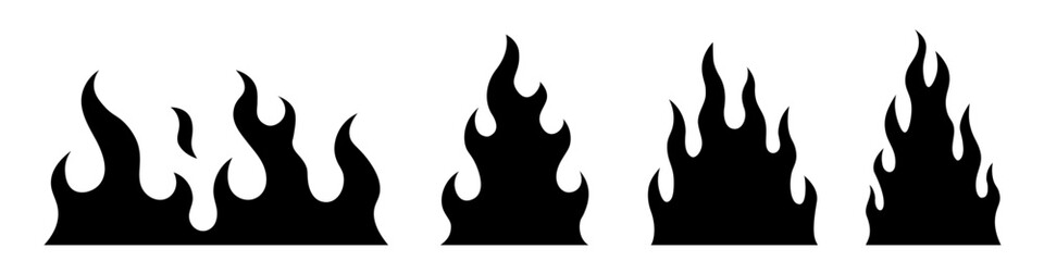 Fire pattern vector. Fire vector decoration