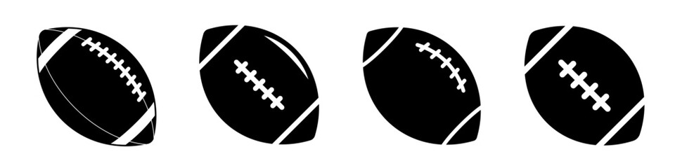 American football ball. football ball symbol.