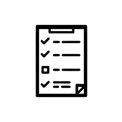 Checklist Icon Simple, Clean Design for Organization and Productivity