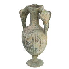 3D rendering illustration of an ancient double handled amphora