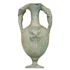 3D rendering illustration of an ancient double handled amphora