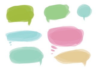 colorful speech bubble group set.eps