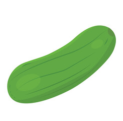 Cute cartoon hand drawn vector cucumber clipart.