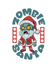 Christmas Funny Monster Illustration 