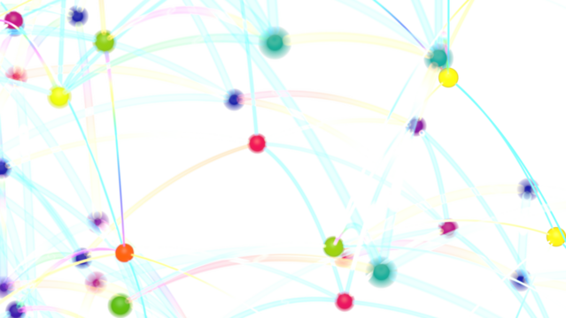 Abstract Colorful Network Connections - Powered by Adobe