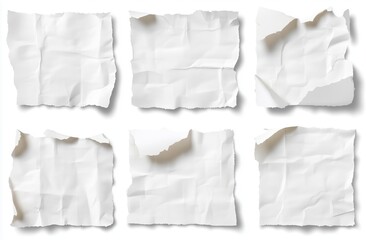 Obraz premium Six White Tape Rolls Angled Placement Light Gray BG, Modern Packaging Design Stationery Display