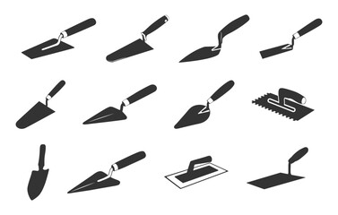 Trowel Svg, Trowel Silhouette, Trowel Vector, Trowel Clipart, Cement Trowel Svg, Plastering Trowel Vector, Bricklaying Trowel Svg, Masonry Trowel Svg, Cement Trowel Silhouette. 