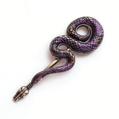 Obraz premium Goth vintage purple hairpin snake accessories accessory.