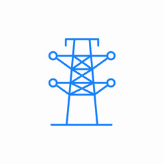 transmission tower icon sign vector